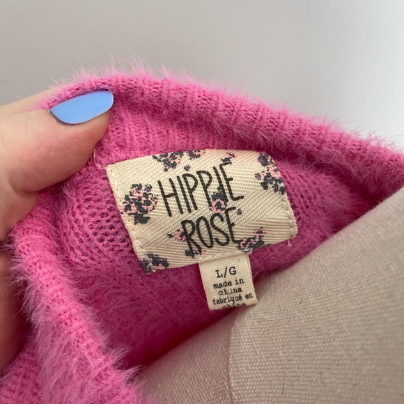 Pink Fuzzy Sweater - Picture 4 of 5